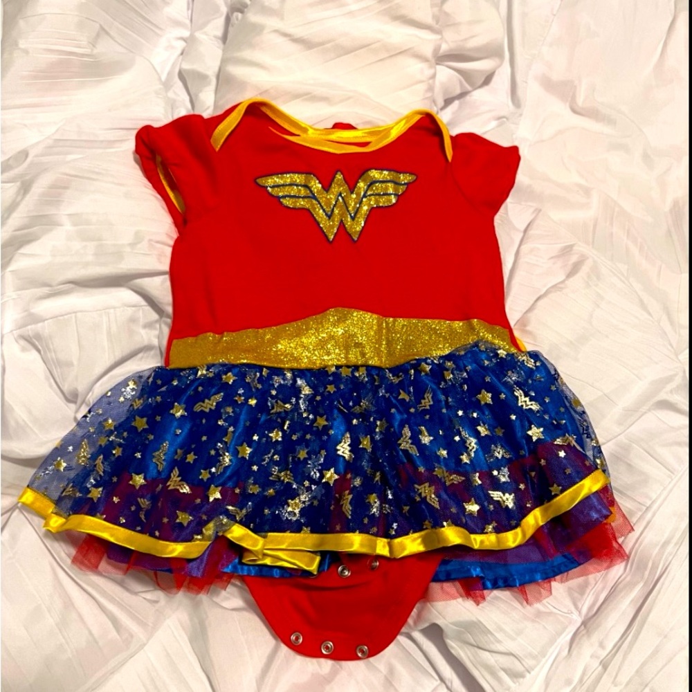 Baby Wonder Woman Costume - Red, Blue, and Gold